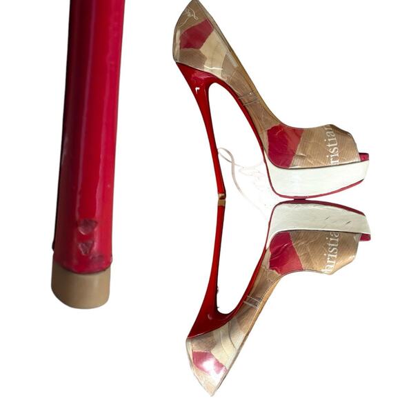 AUTHENTIC RARE CHRISTIAN LOUBOUTIN‎ 150 FETISH ULTRA HIGH PUMPS HEELS US 5/35.5 - Picture 7 of 8